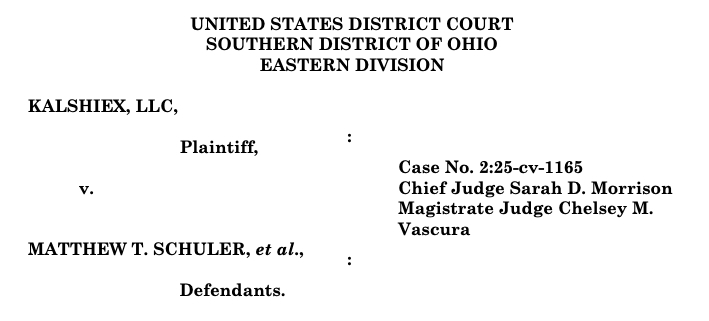Kalshi Ohio Court Order