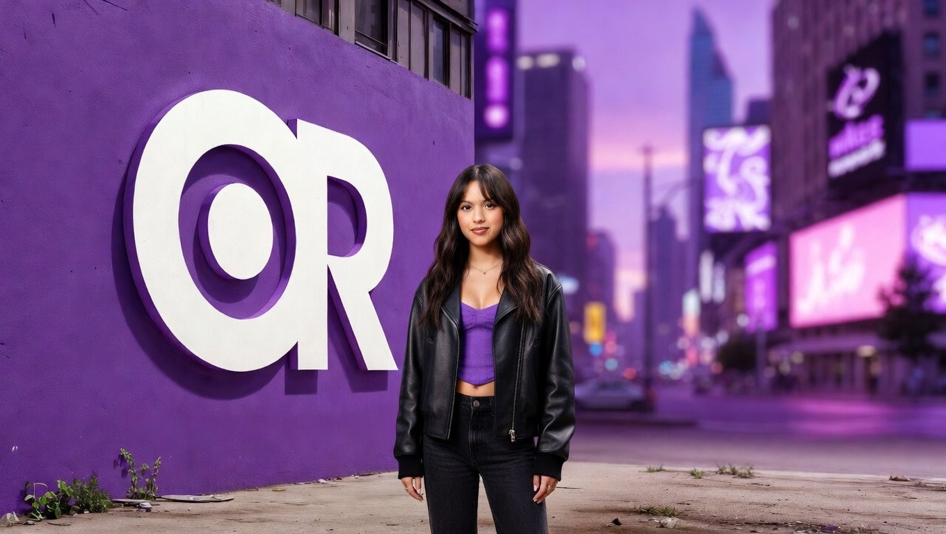 Olivia Rodrigo Purple Mural