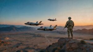 U.S. Soldier Watching Iran War