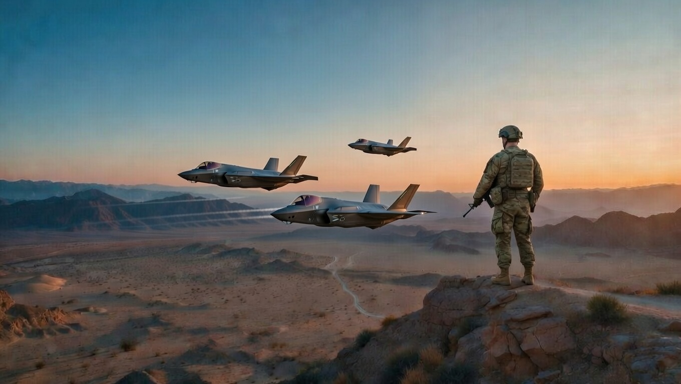 U.S. Soldier Watching Iran War