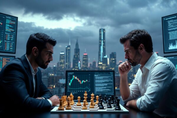 battle between Kalshi Founder Tarek Mansour and Polymarket Founder Shayne Coplan.