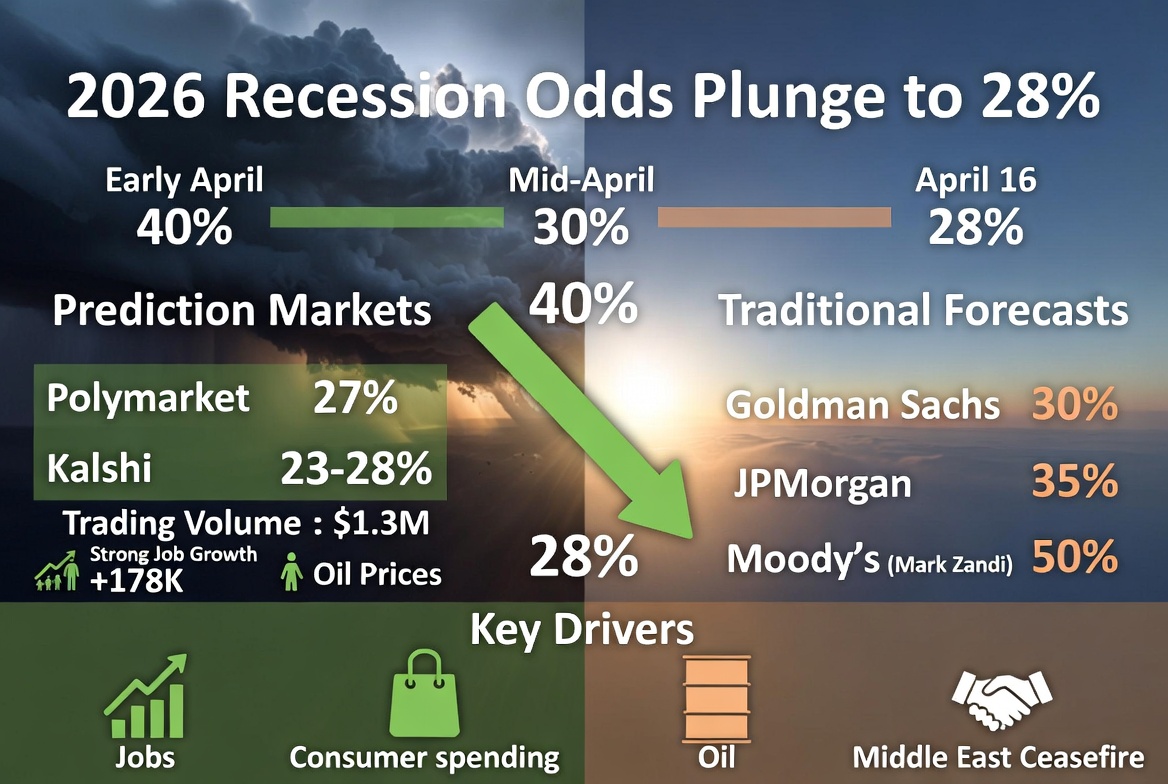 Recession Odds Changing on Prediction Markets
