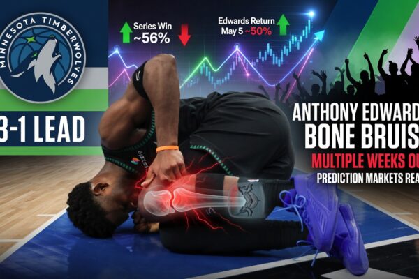 Anthony Edwards Injury Affects Prediction Market Odds