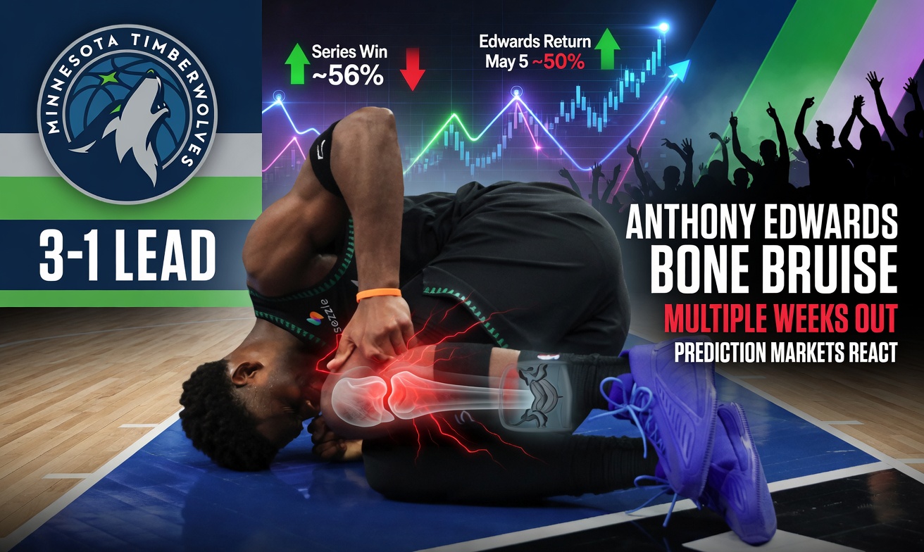 Anthony Edwards Injury Affects Prediction Market Odds