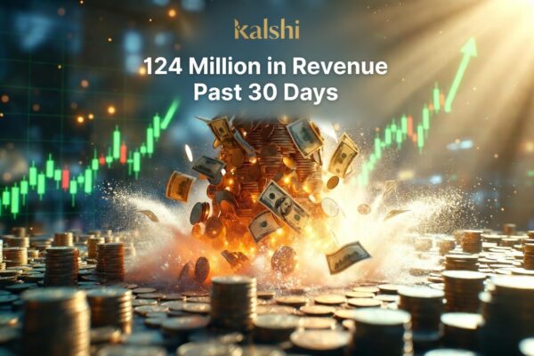 Kalshi: 124 million in Revenues Past 30 Days