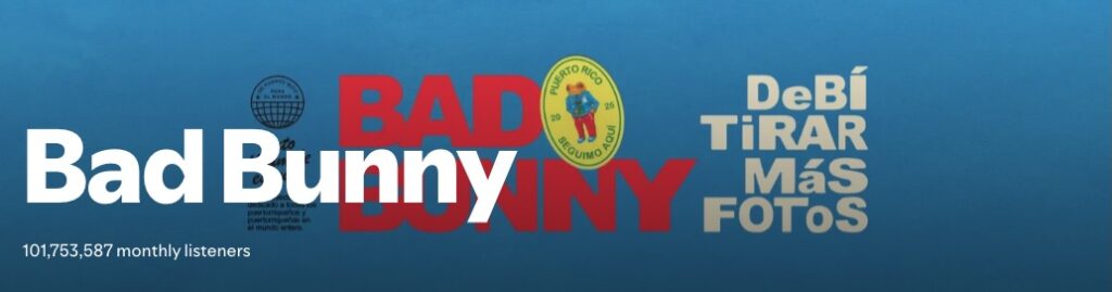 Bad Bunny Banner Spotify