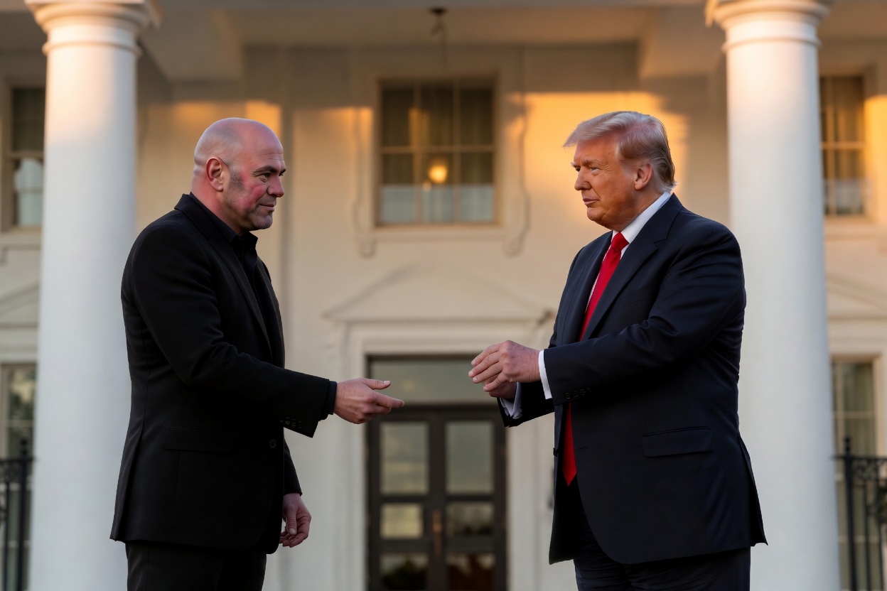 Dana White and Donald Trump