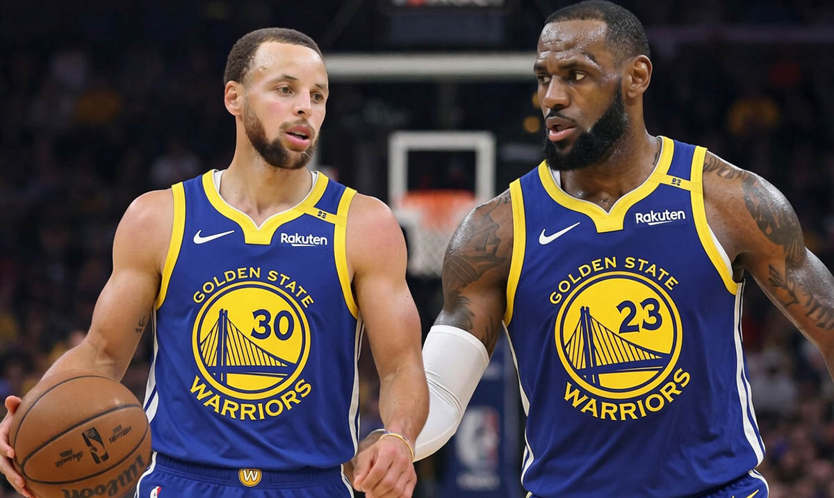 LeBron and Steph Warriors