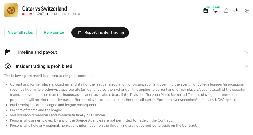 Report Insider Trading button.
