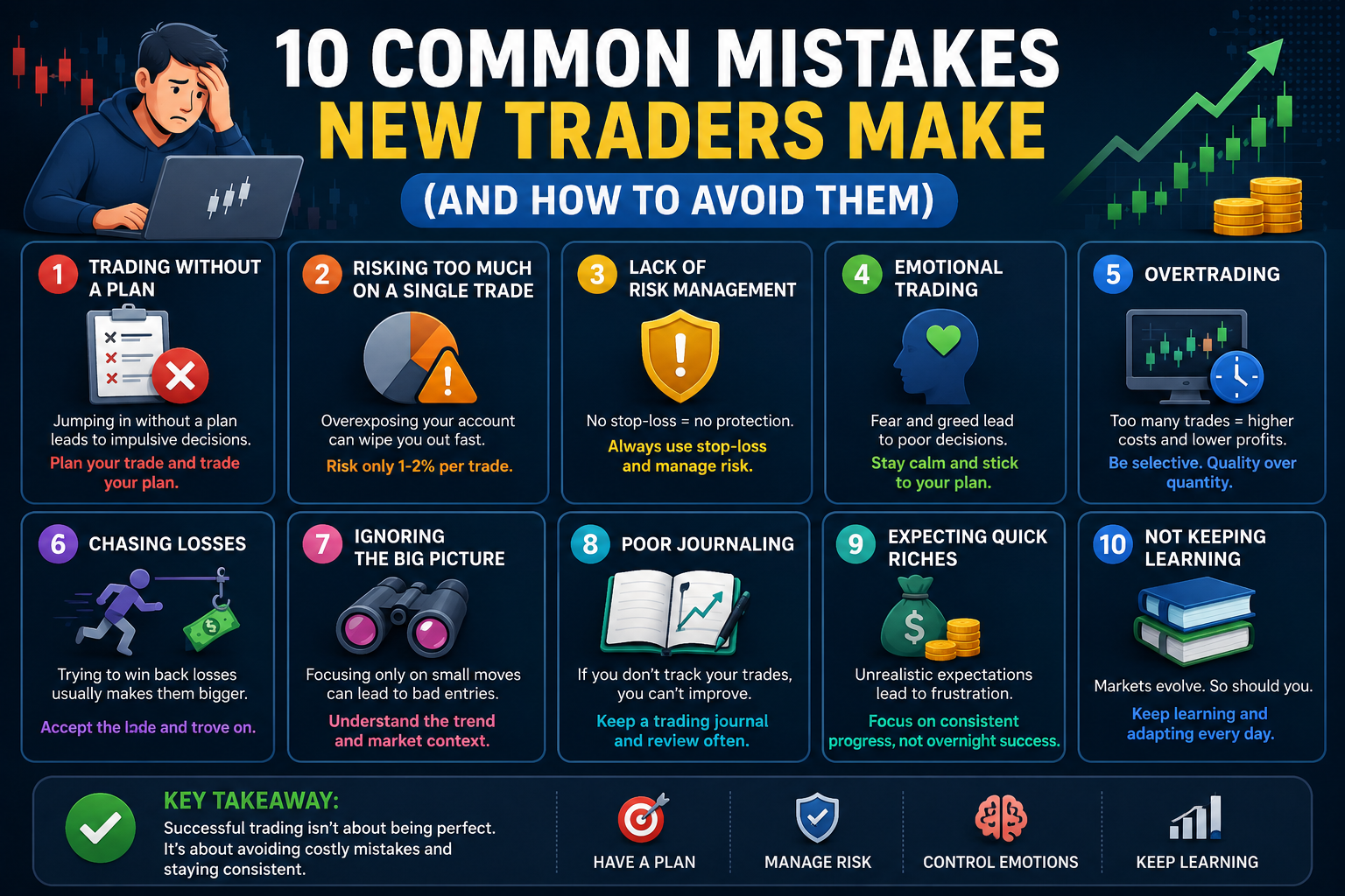 Common Mistakes New Traders Make | polypunter