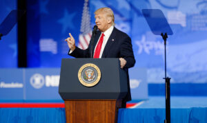 Trump at Teleprompter Speech