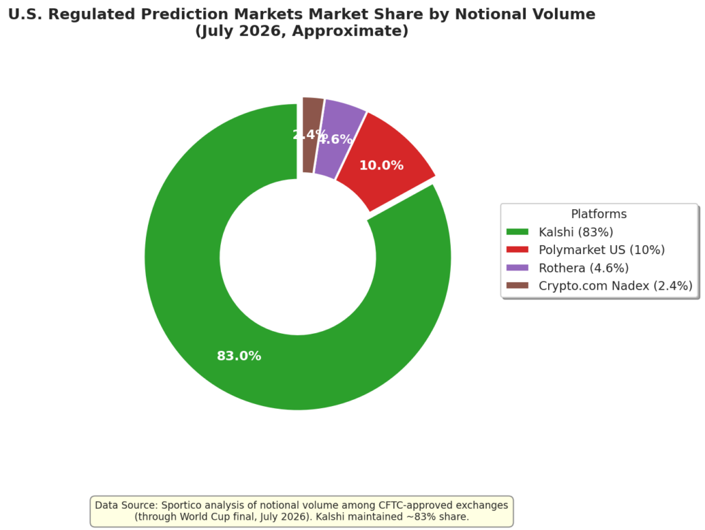 U.S. Regulated Prediction Market Share by Notional Volume