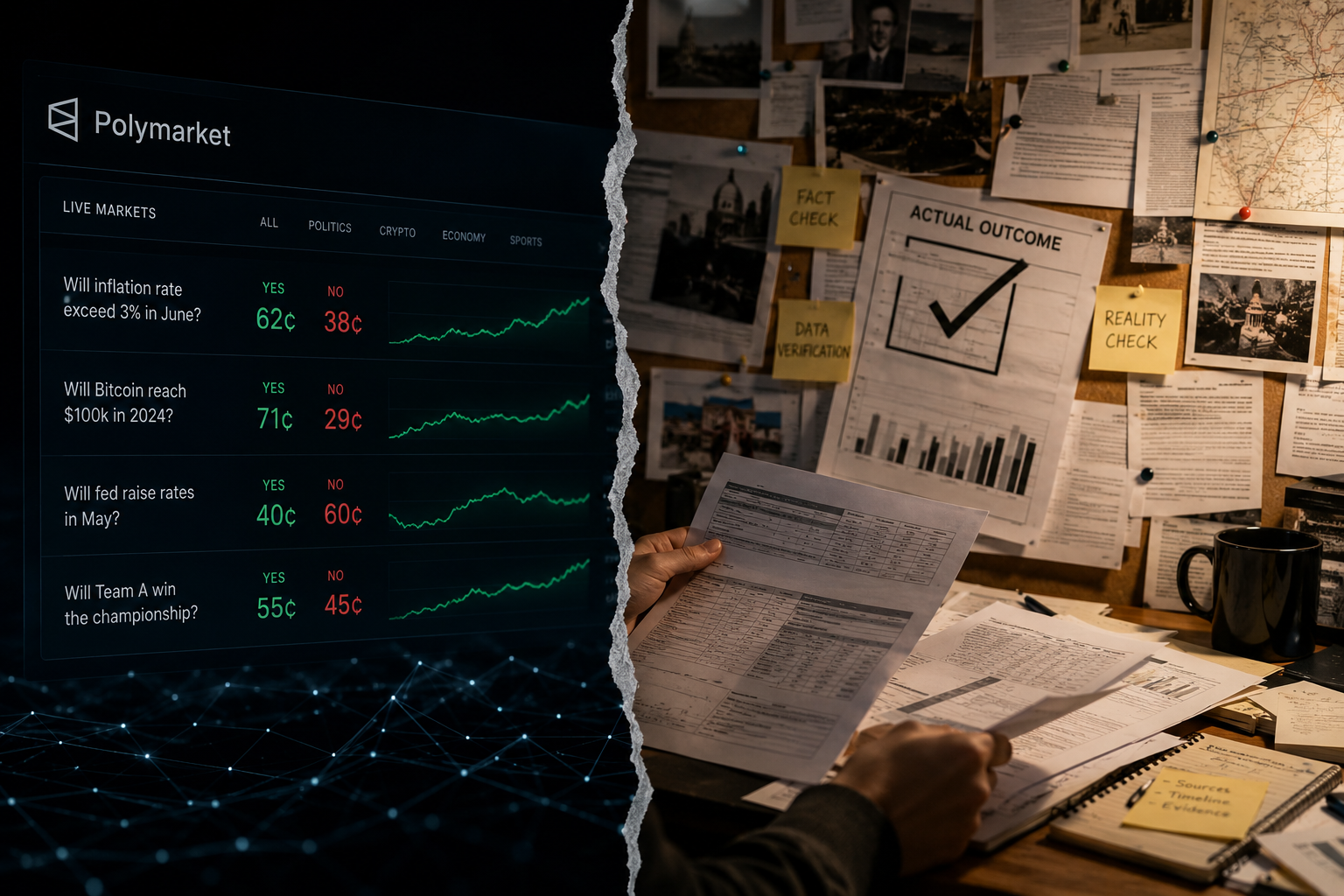 polymarket vs reality| polypunter