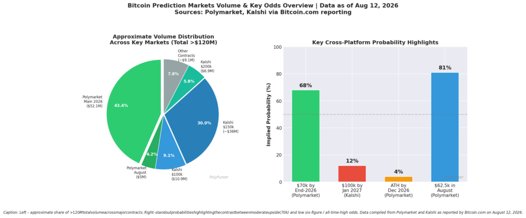 Bitcoin Prediction Markets Volume & Key Odds Overview