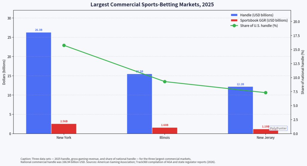 Largest Commercial Sports-Betting Markets, 2025