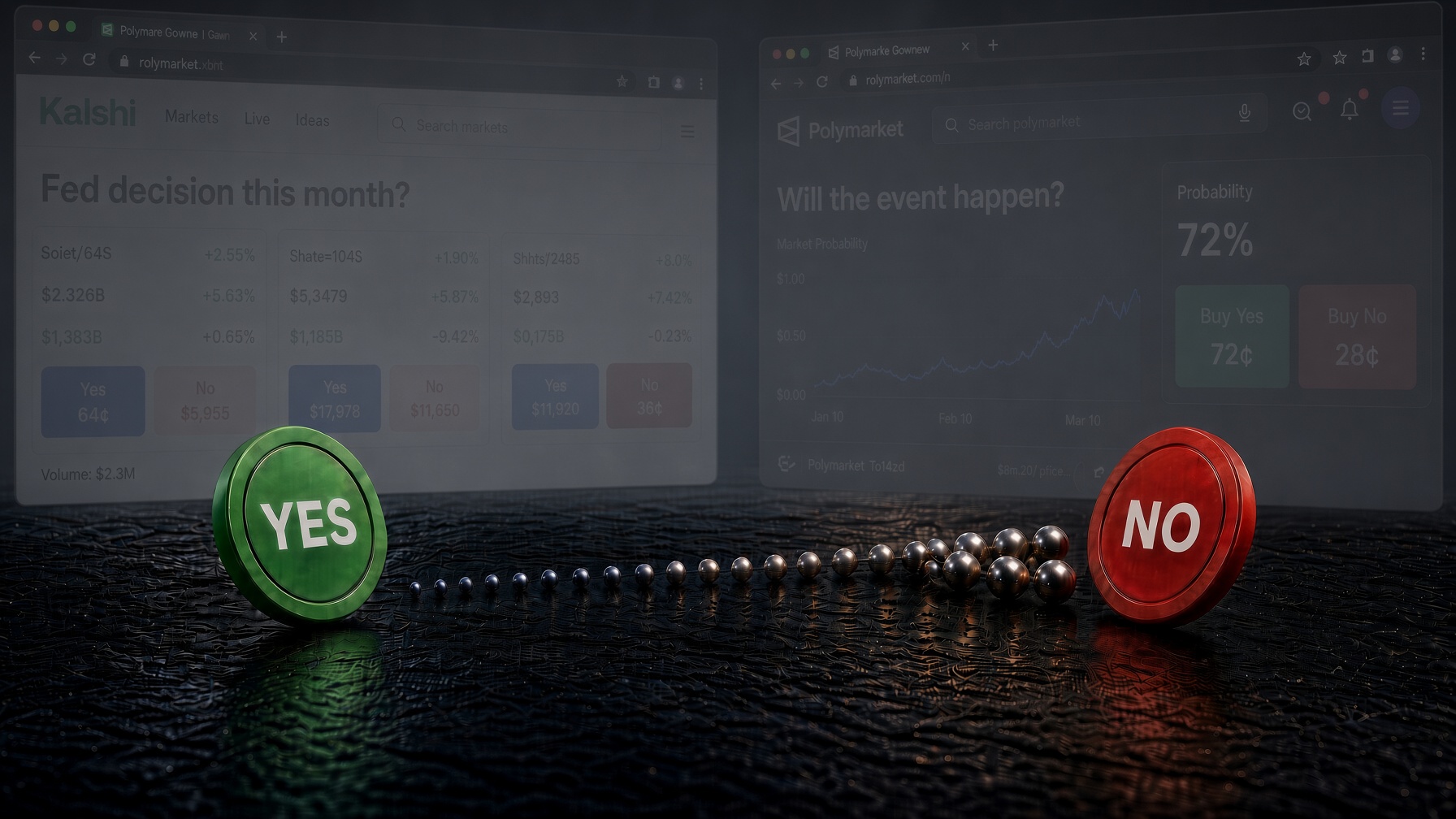 Prediction Market Contract Pricing YES NO