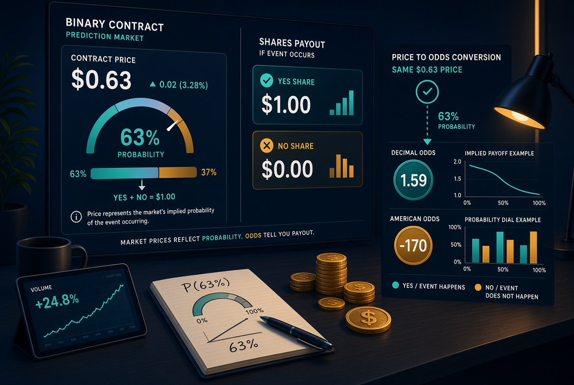 Converting Prediction Market Prices to Probabilities
