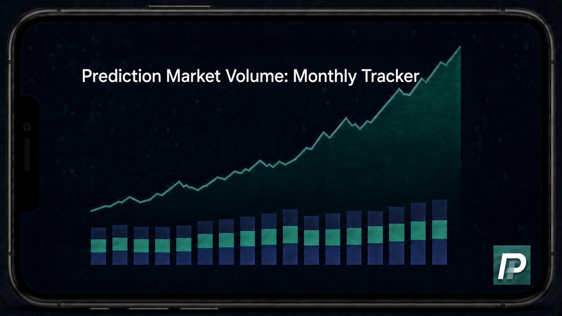Prediction Market Volume Monthly Tracker